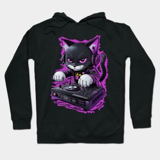 Rave DJ Cat Hoodie